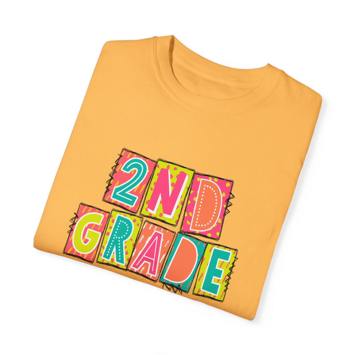 2nd Grade Neon Blocks Short Sleeve Tee