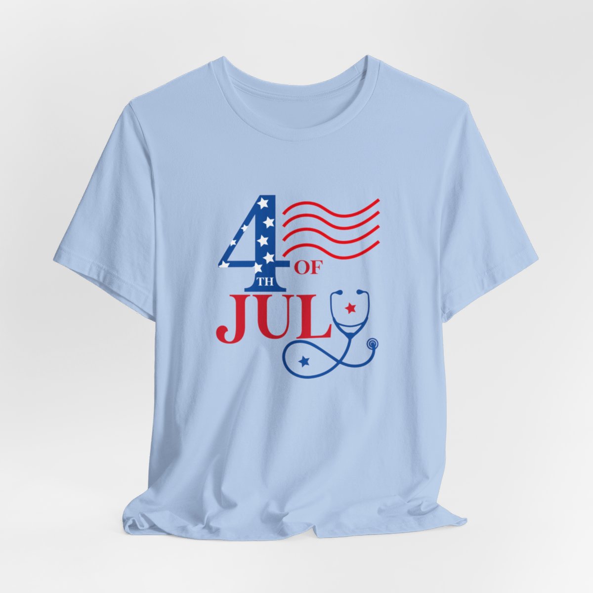 4th of July Medical Short Sleeve Tee