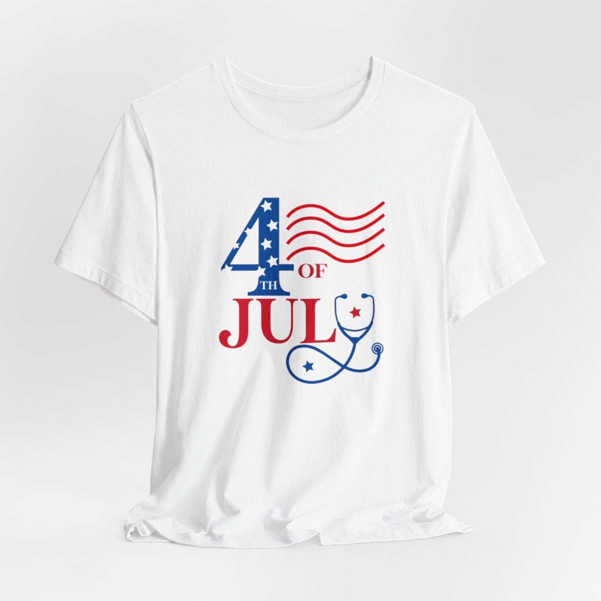4th of July Medical Short Sleeve Tee