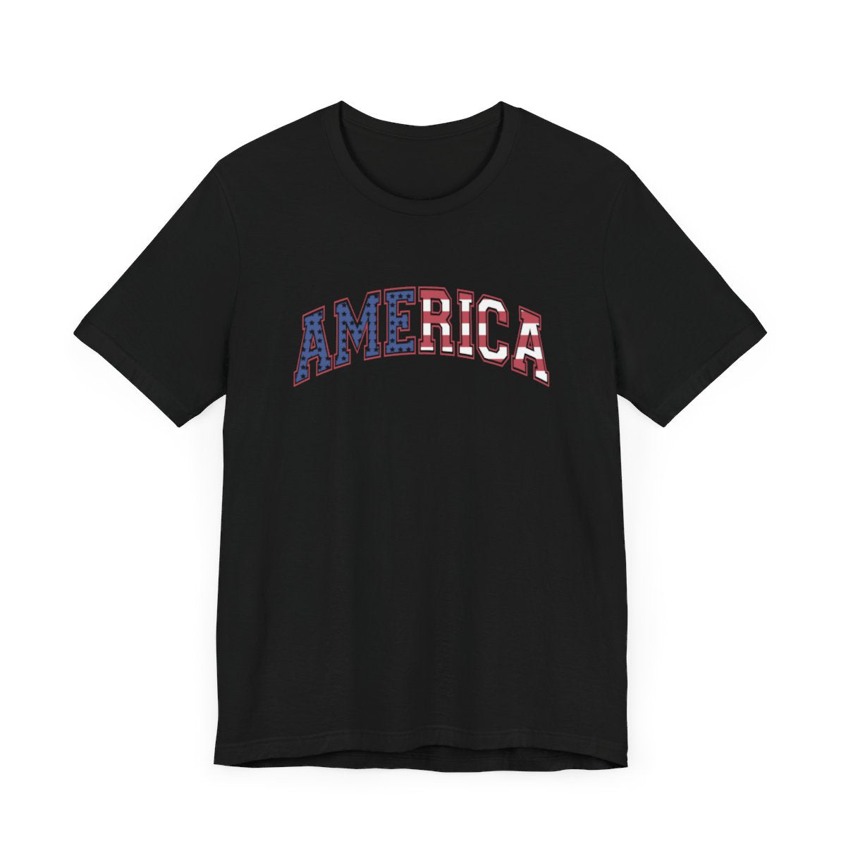 America Varsity Flag Short Sleeve Tee