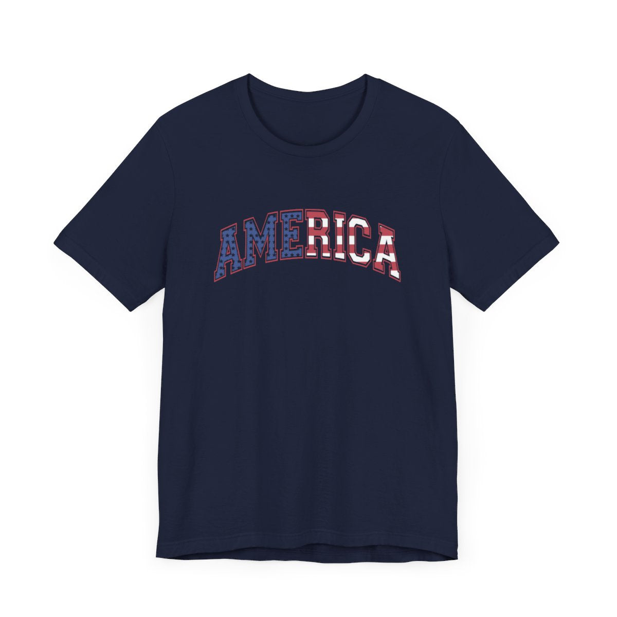 America Varsity Flag Short Sleeve Tee