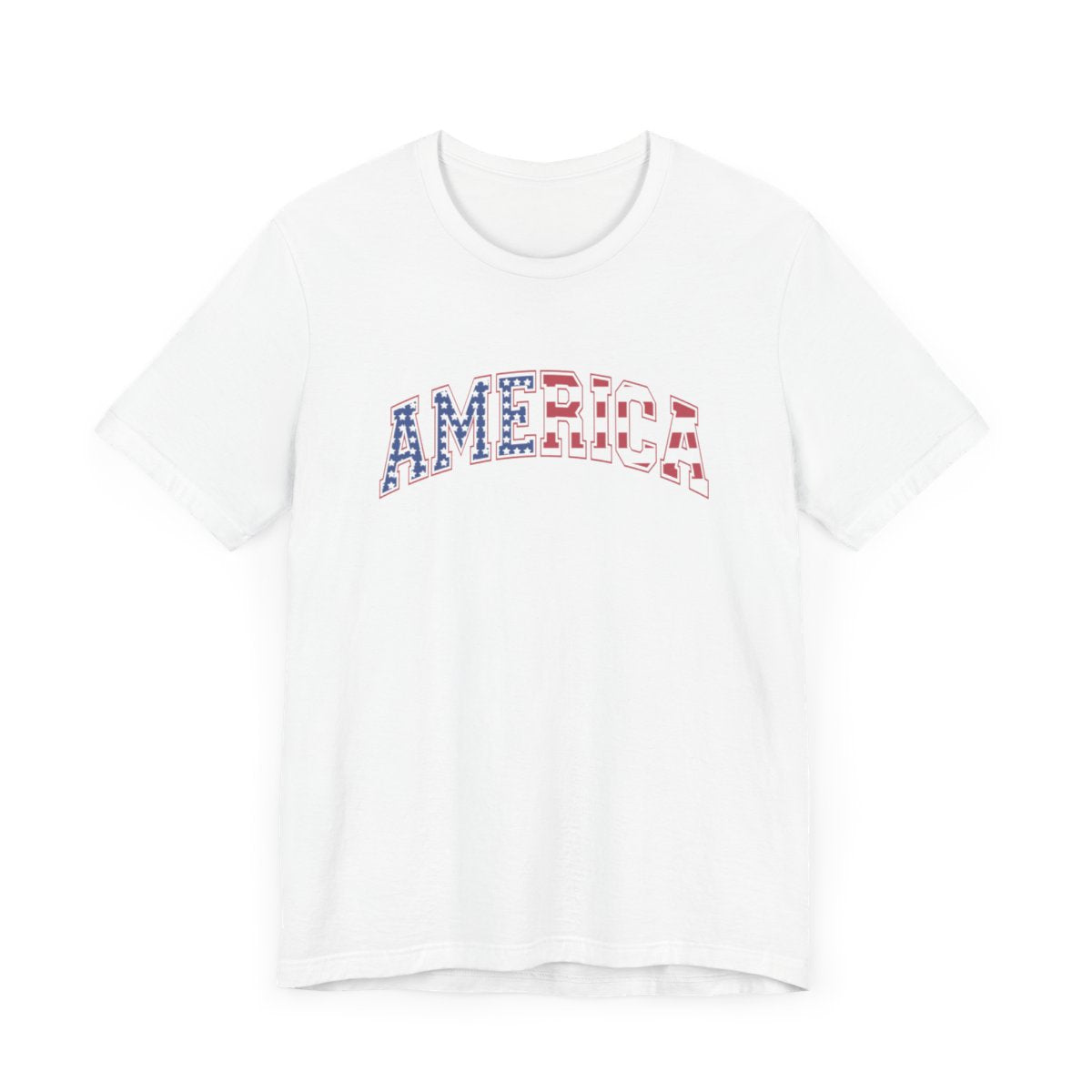 America Varsity Flag Short Sleeve Tee