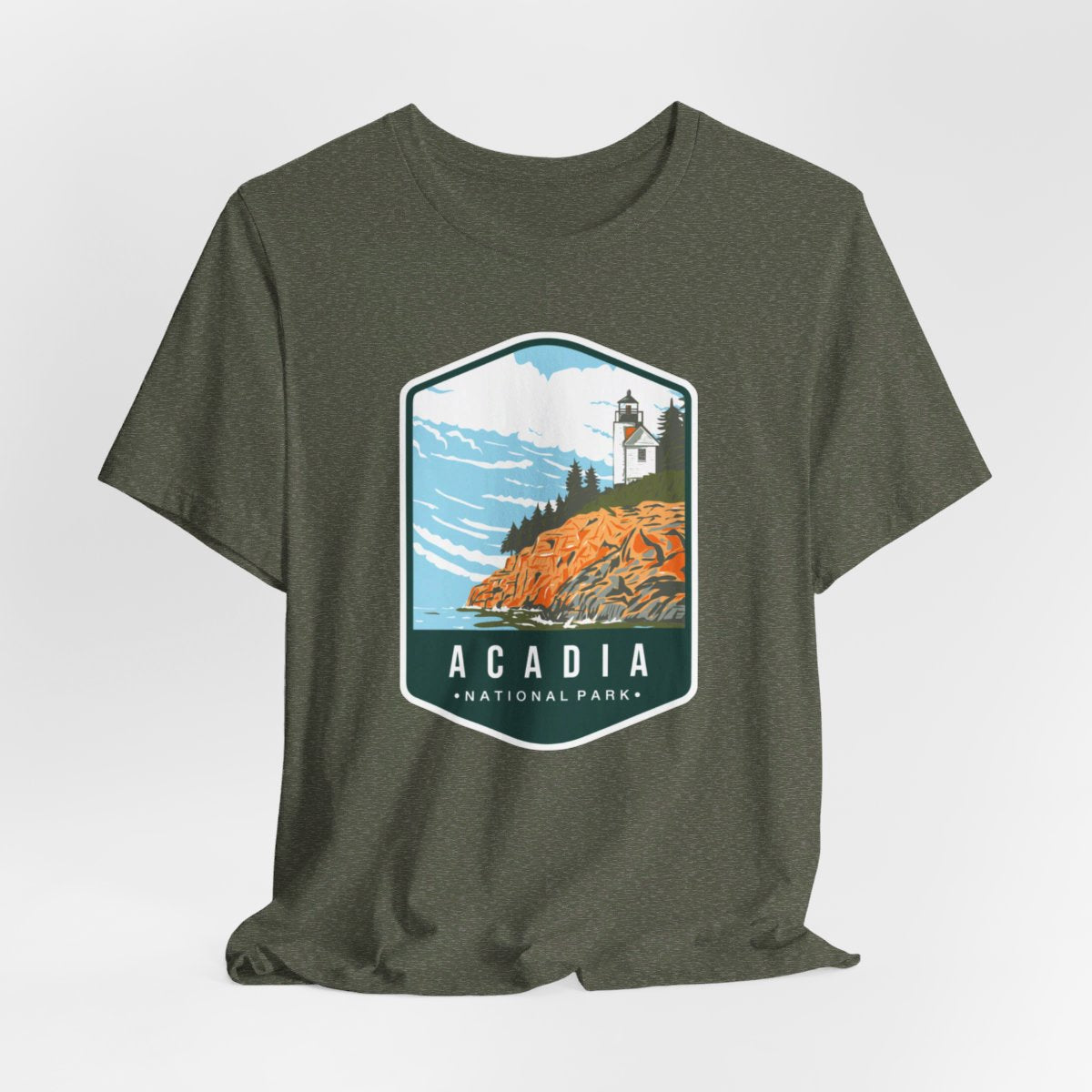 Acadia National Park Color Badge 01 Short Sleeve Tee