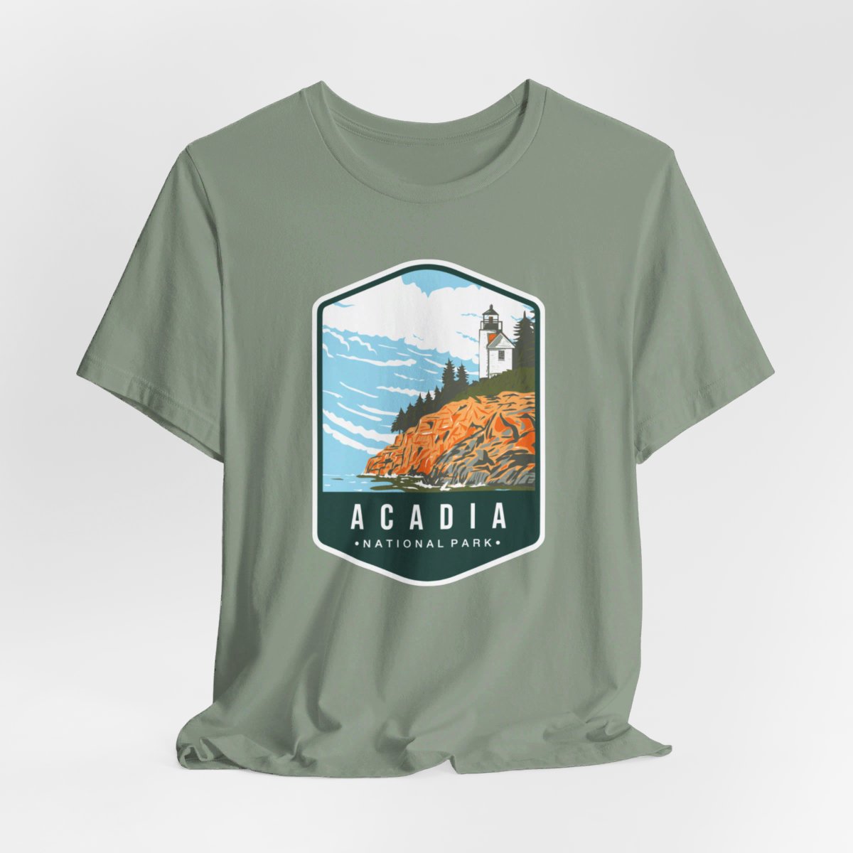 Acadia National Park Color Badge 01 Short Sleeve Tee