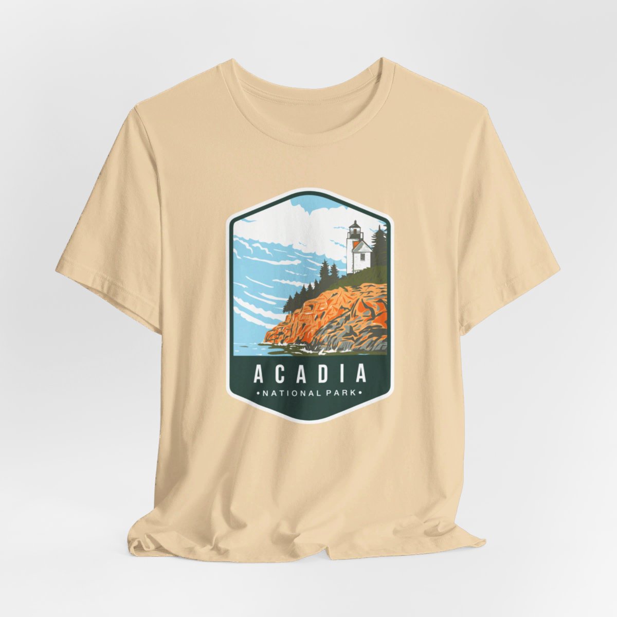 Acadia National Park Color Badge 01 Short Sleeve Tee
