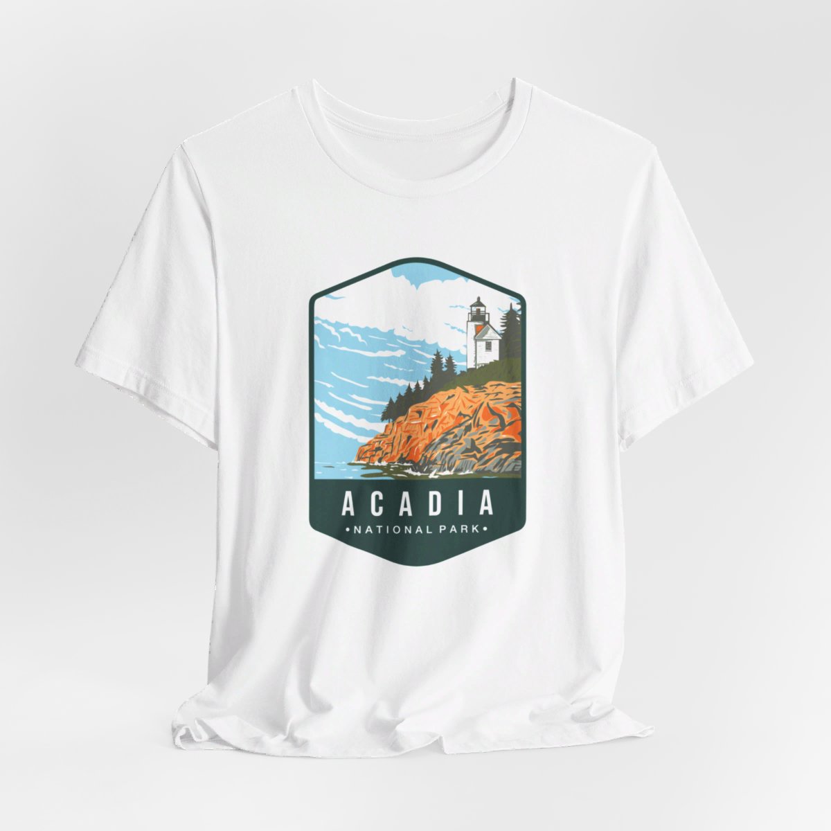 Acadia National Park Color Badge 01 Short Sleeve Tee
