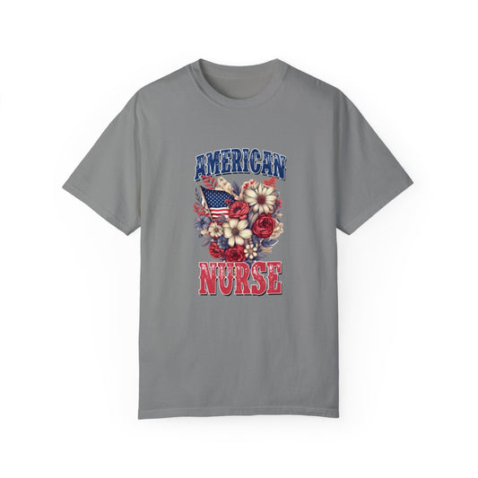 American Nurse Floral Short Sleeve Tee