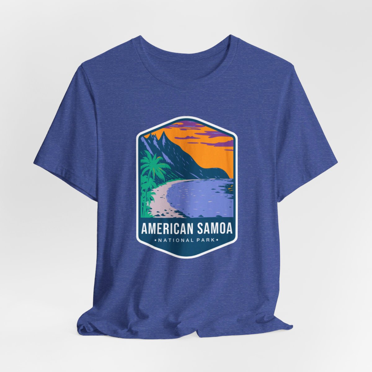 American Samoa National Park Color Badge 01 Short Sleeve Tee