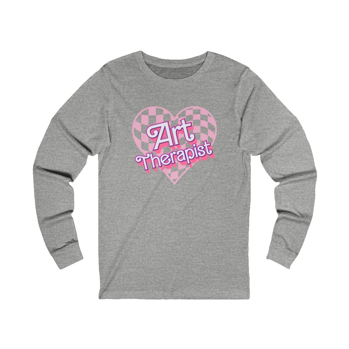 Art Therapist Checkered Heat Long Sleeve Tee