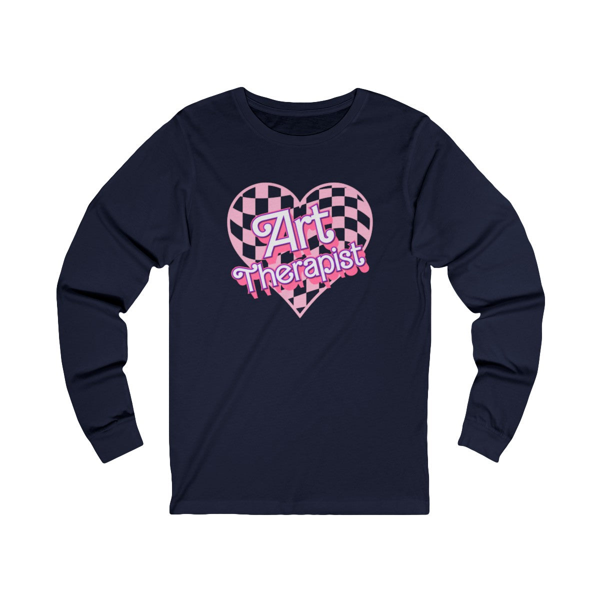 Art Therapist Checkered Heat Long Sleeve Tee