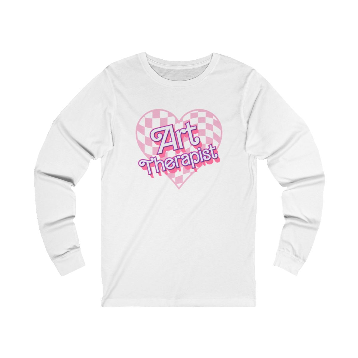 Art Therapist Checkered Heat Long Sleeve Tee