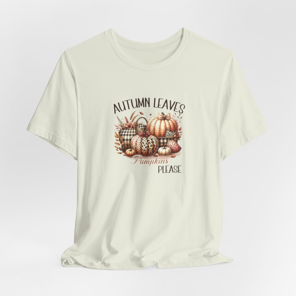 Autumn Leaves Pumpkins Please Short Sleeve Tee