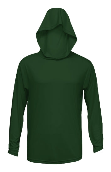 BAW XT1006 (Greens) - Adult Xtreme-Tek Long Sleeve Hooded Shirt