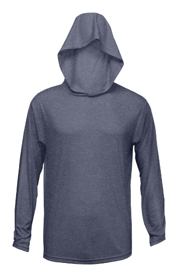 BAW XT1006 (Navy) - Adult Xtreme-Tek Long Sleeve Hooded Shirt