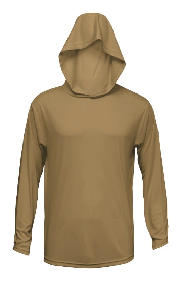 BAW XT1006 (Naturals) - Adult Xtreme-Tek Long Sleeve Hooded Shirt