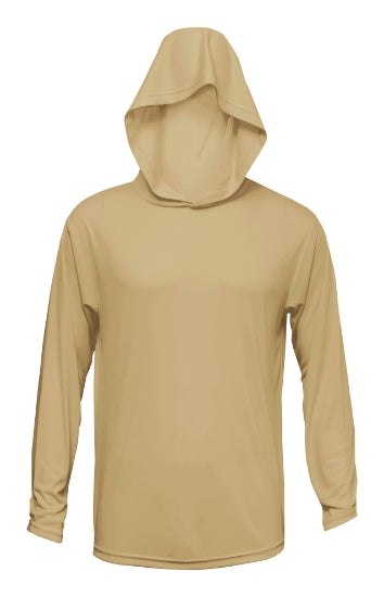 BAW XT1006 (Naturals) - Adult Xtreme-Tek Long Sleeve Hooded Shirt