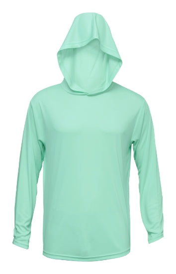 BAW XT1006 (Greens) - Adult Xtreme-Tek Long Sleeve Hooded Shirt
