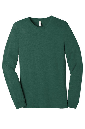 Bella Canvas 3501 (Green Heathers) - Long Sleeve Shirt