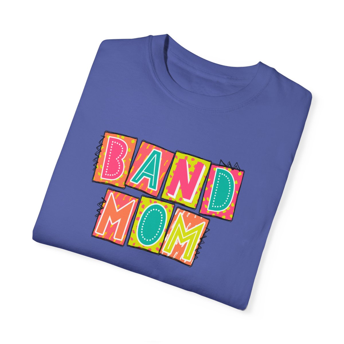 Band Mom Neon Blocks Short Sleeve Tee