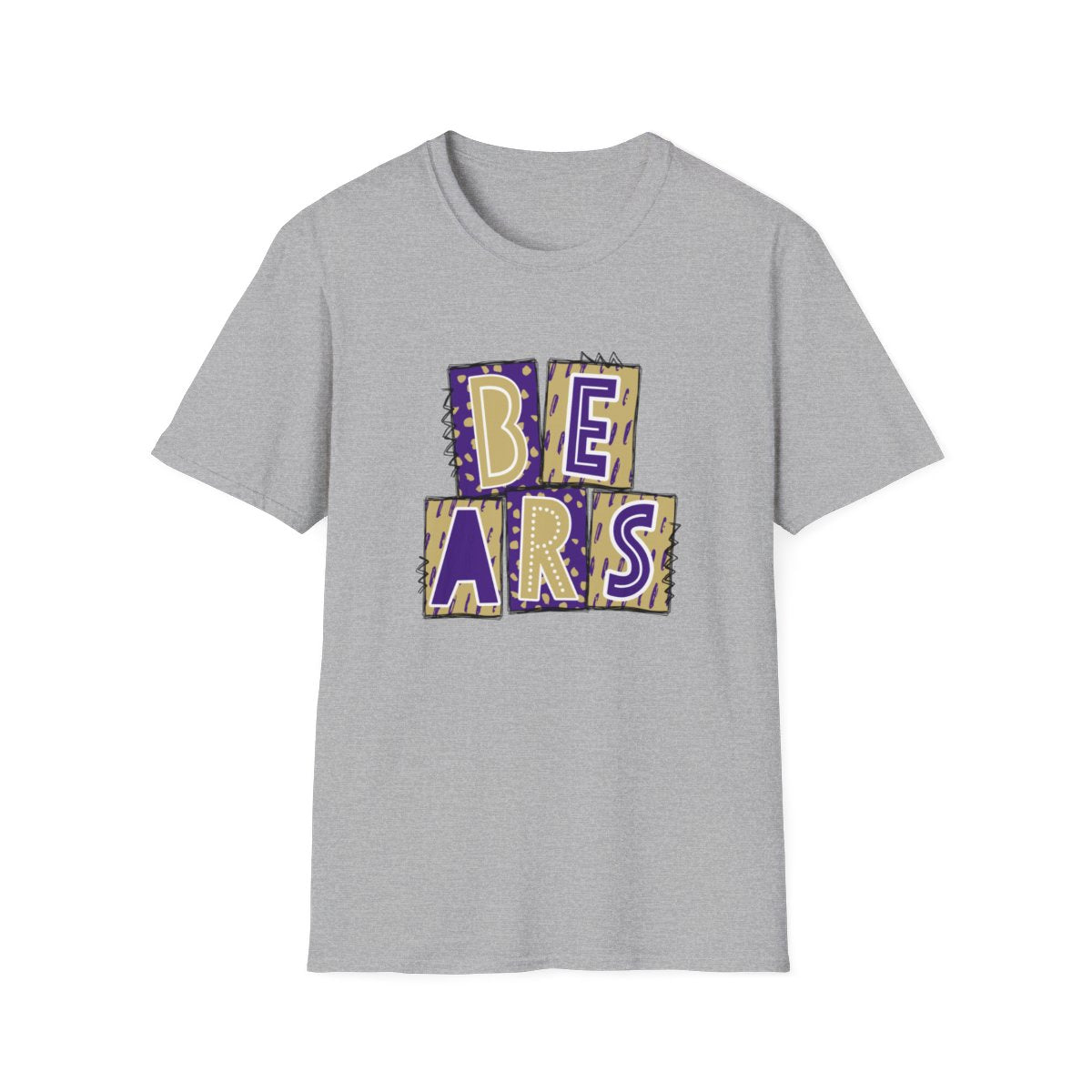 Bears Purple and Gold (High School) Short Sleeve Tee