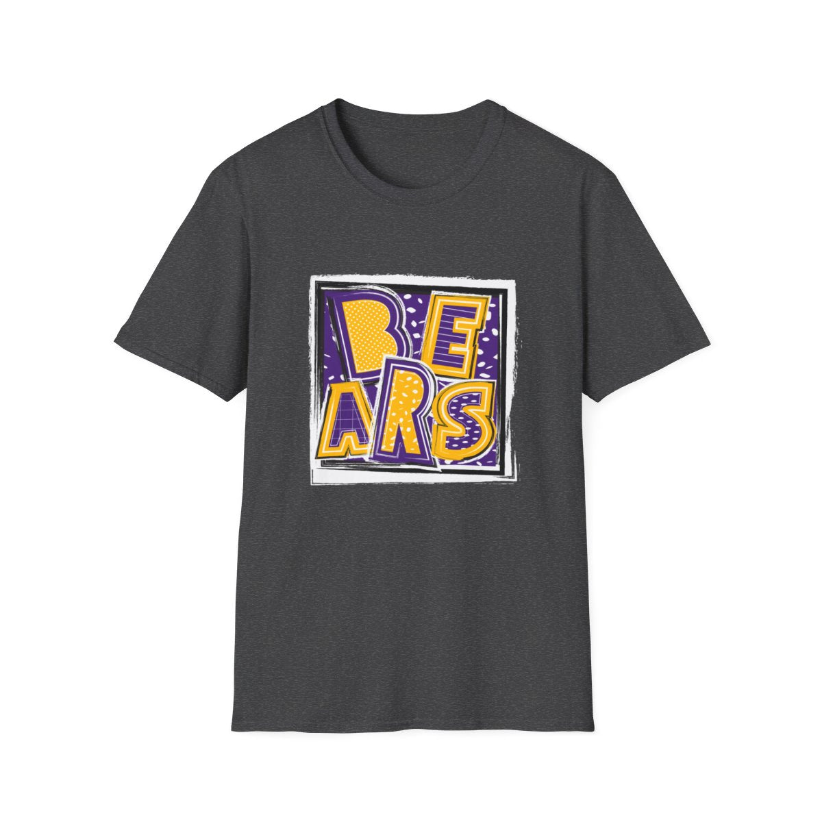 Bears Purple and Gold2 Short Sleeve Tee