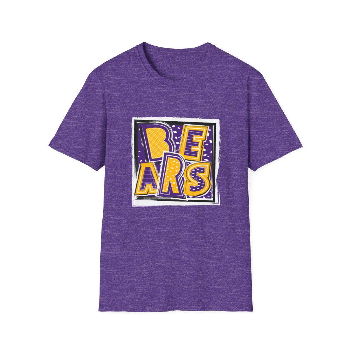 Bears Purple and Gold2 Short Sleeve Tee