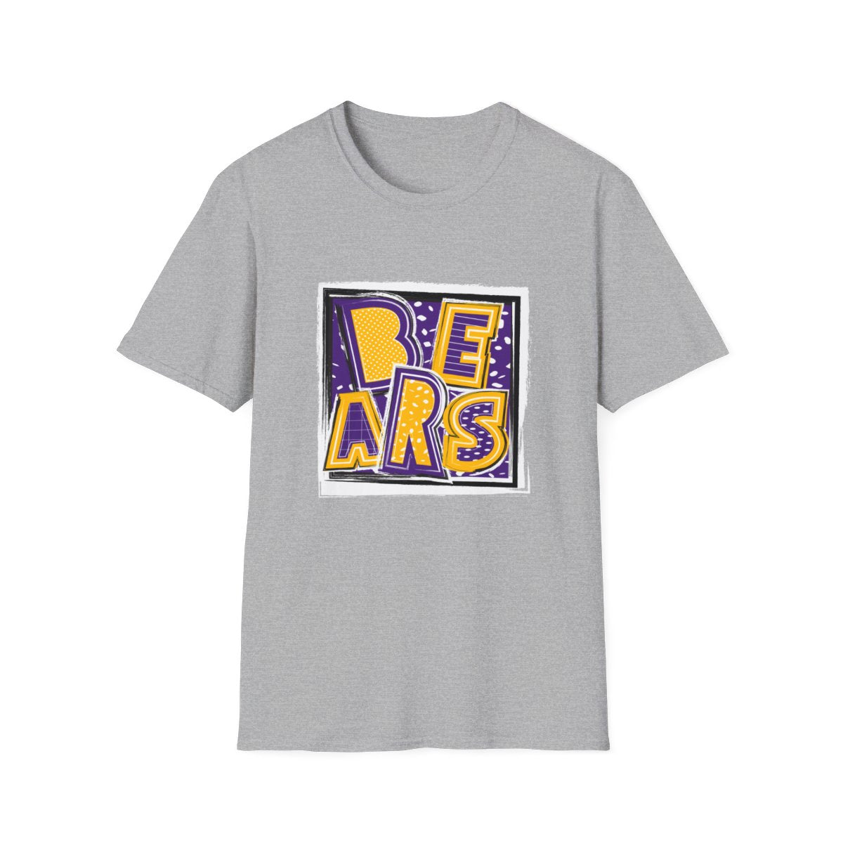 Bears Purple and Gold2 Short Sleeve Tee