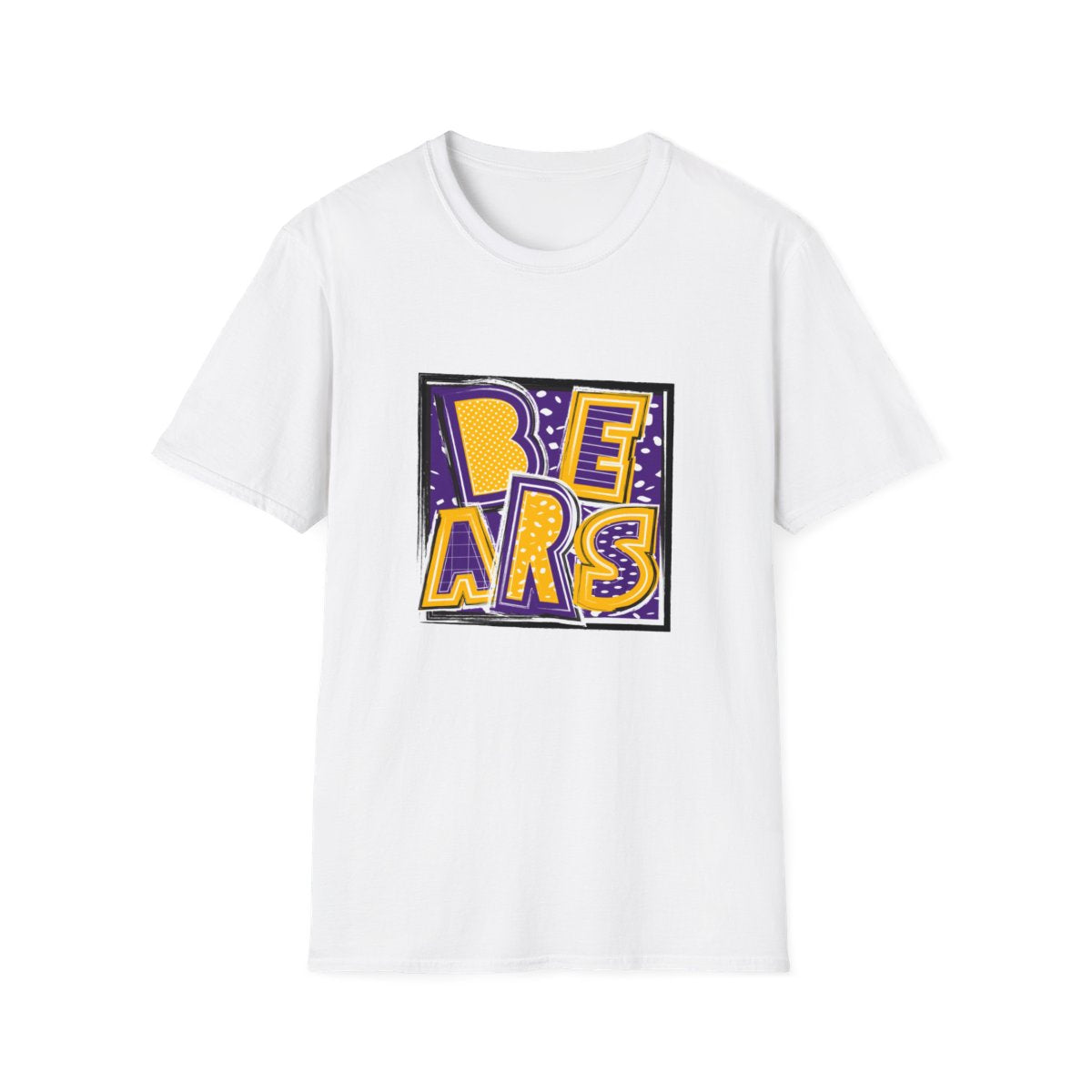Bears Purple and Gold2 Short Sleeve Tee