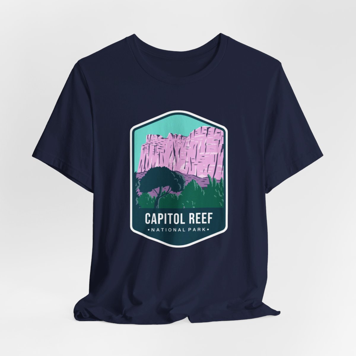 Capital Reef National Park Color Badge 01 Short Sleeve Tee