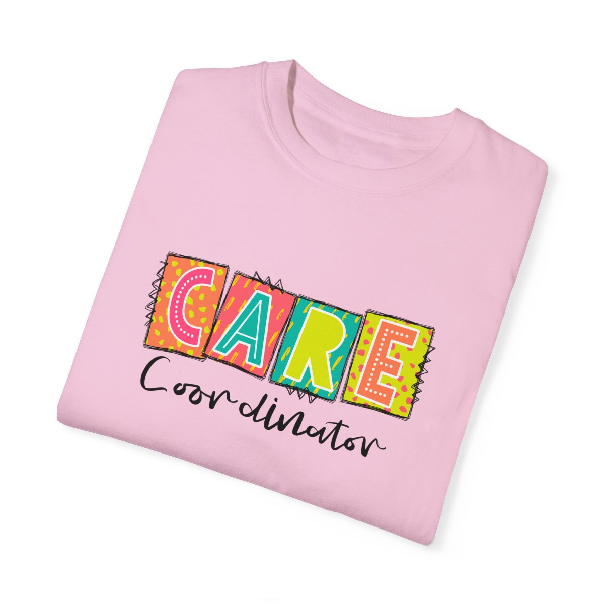 Care Coordinator Neon Blocks Short Sleeve Tee