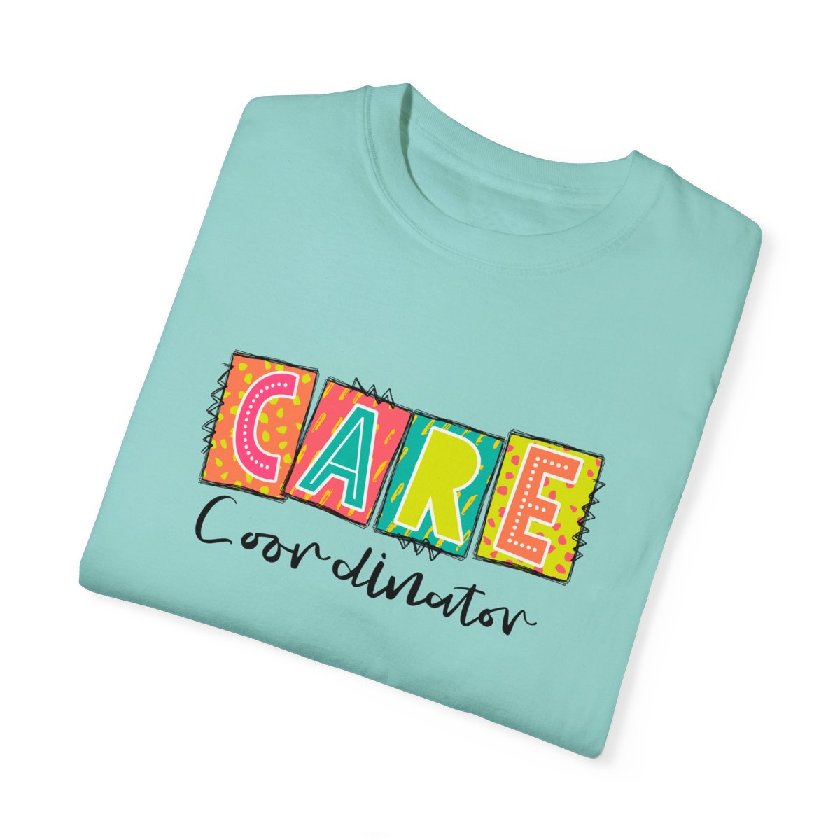 Care Coordinator Neon Blocks Short Sleeve Tee