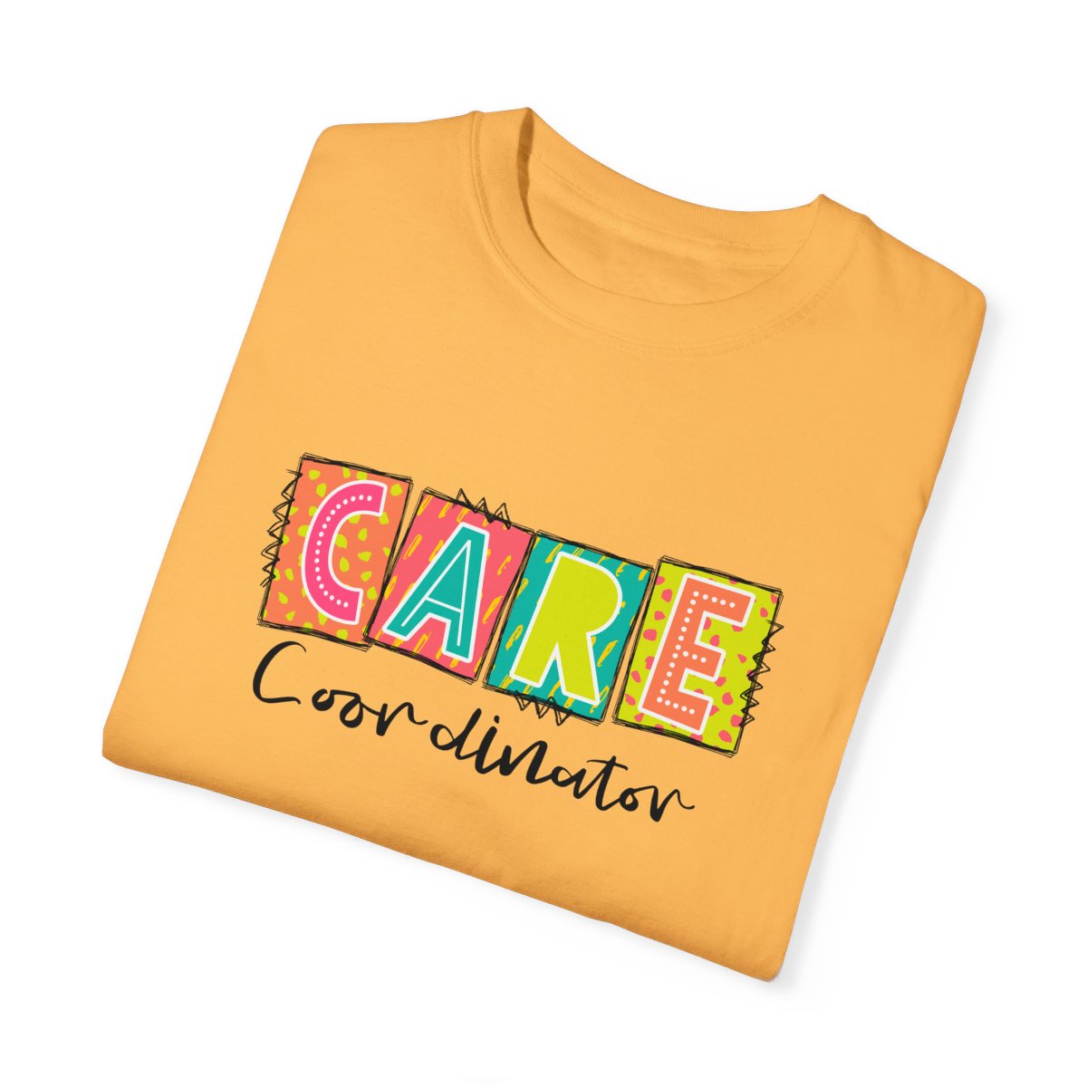 Care Coordinator Neon Blocks Short Sleeve Tee