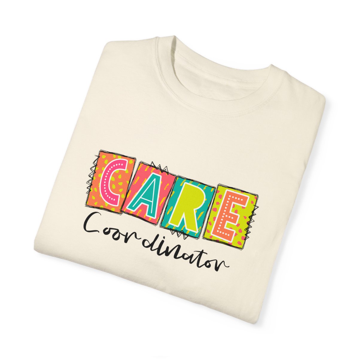 Care Coordinator Neon Blocks Short Sleeve Tee