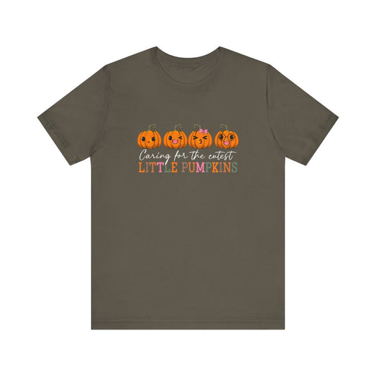 Caring for Cutest Pumpkins Short Sleeve Tee