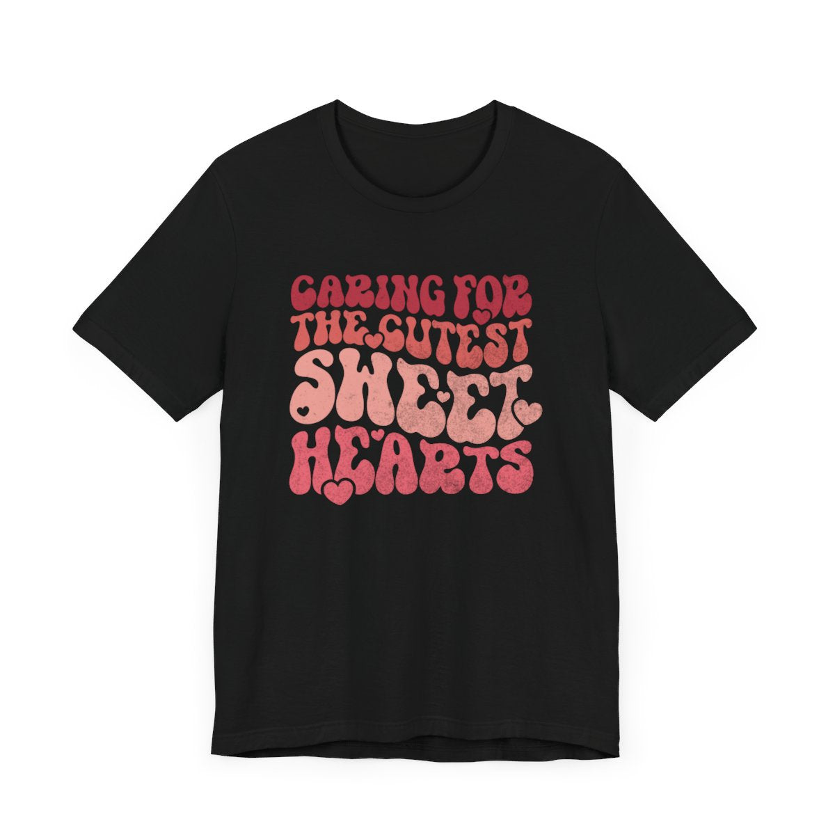 Caring for the Cutest Sweethearts Distressed Short Sleeve Tee