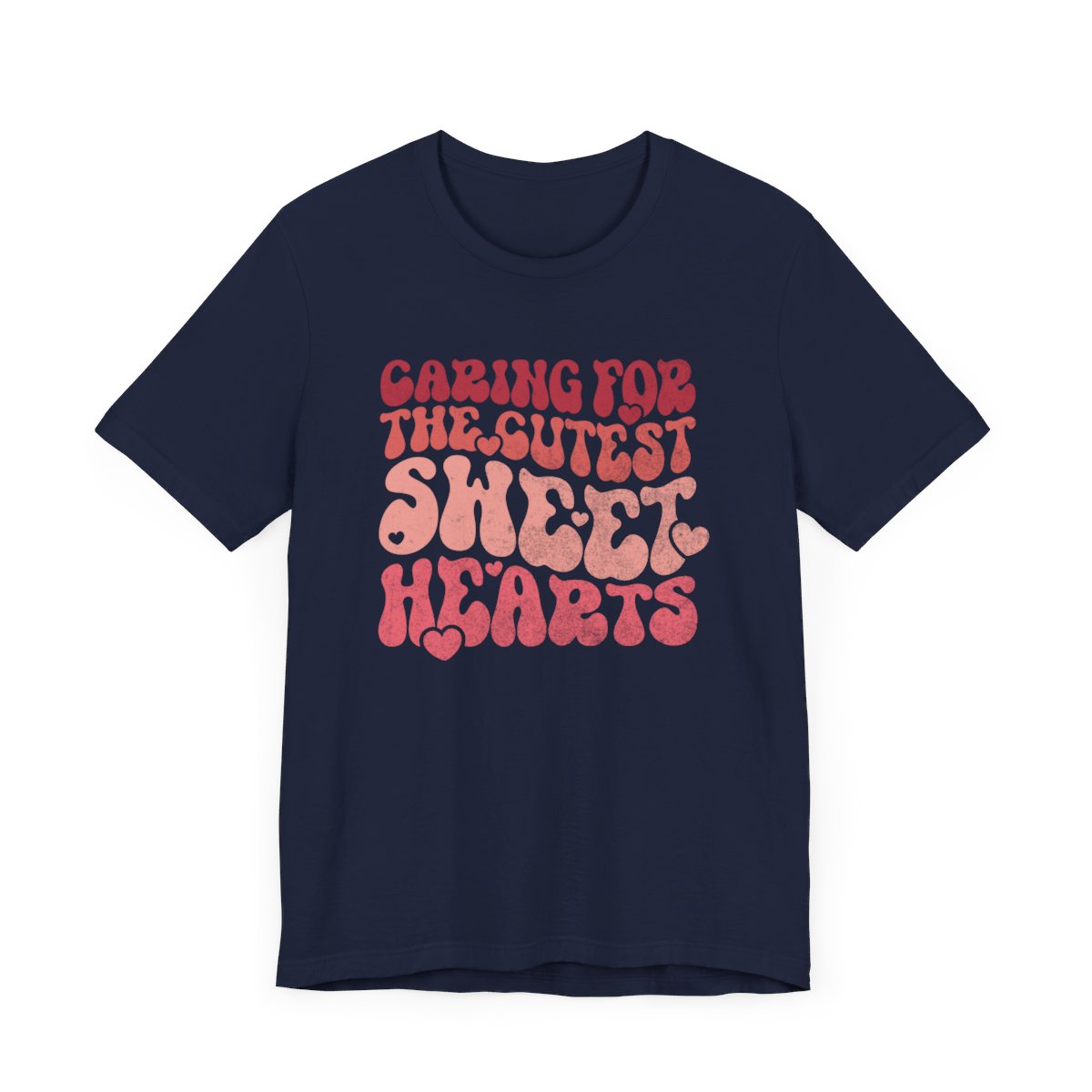 Caring for the Cutest Sweethearts Distressed Short Sleeve Tee