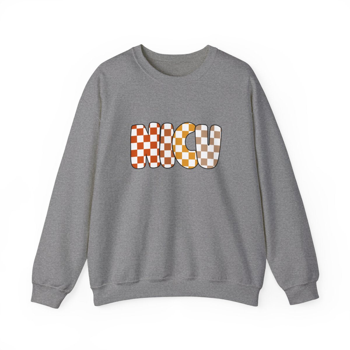 NICU Checkered Fall Long Sleeve Sweatshirt