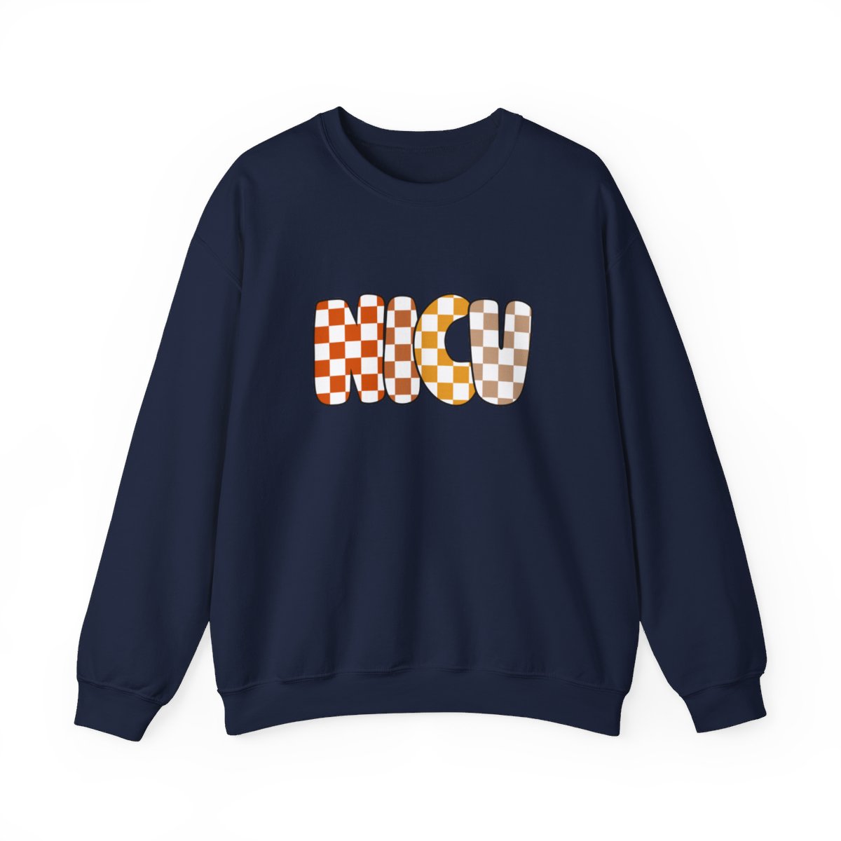NICU Checkered Fall Long Sleeve Sweatshirt