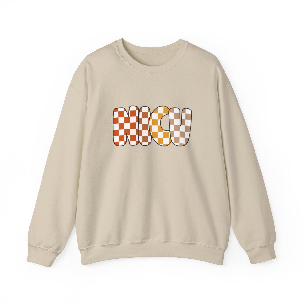 NICU Checkered Fall Long Sleeve Sweatshirt