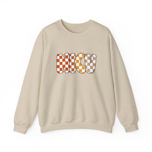 NICU Checkered Fall Long Sleeve Sweatshirt