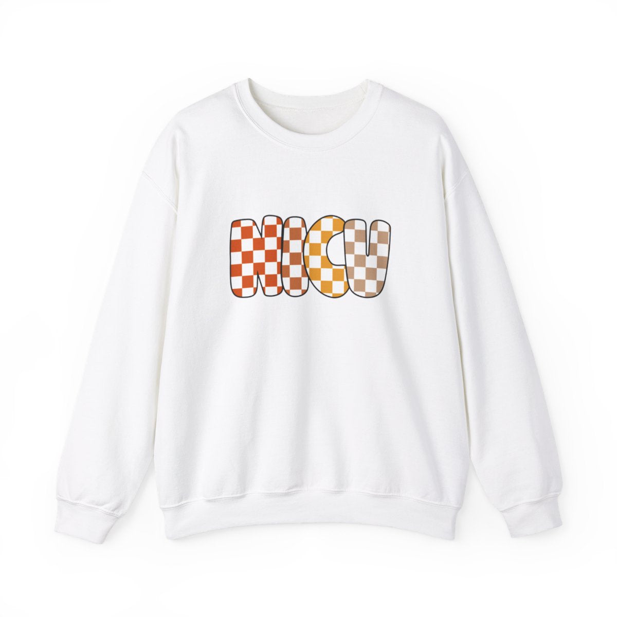 NICU Checkered Fall Long Sleeve Sweatshirt