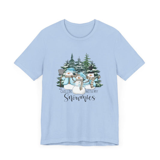 Chillin With My Snowmies Forest Short Sleeve Tee