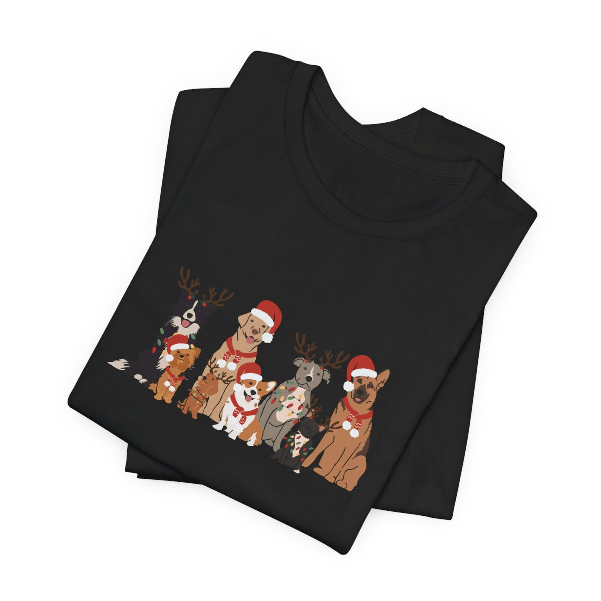 Christmas Dogs Short Sleeve Tee