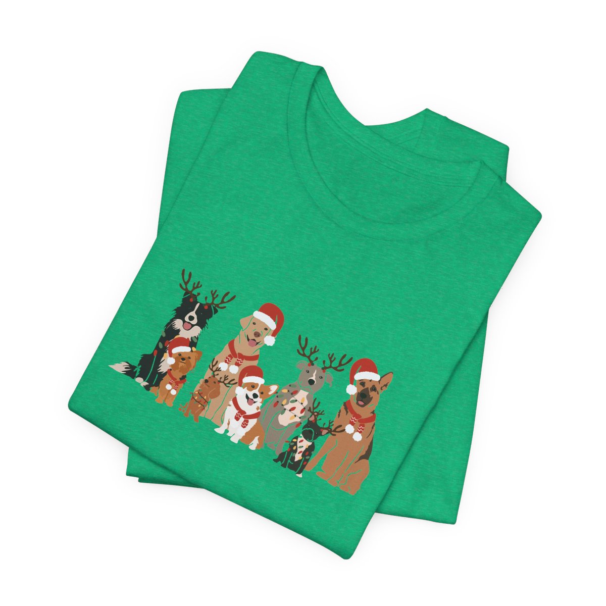Christmas Dogs Short Sleeve Tee