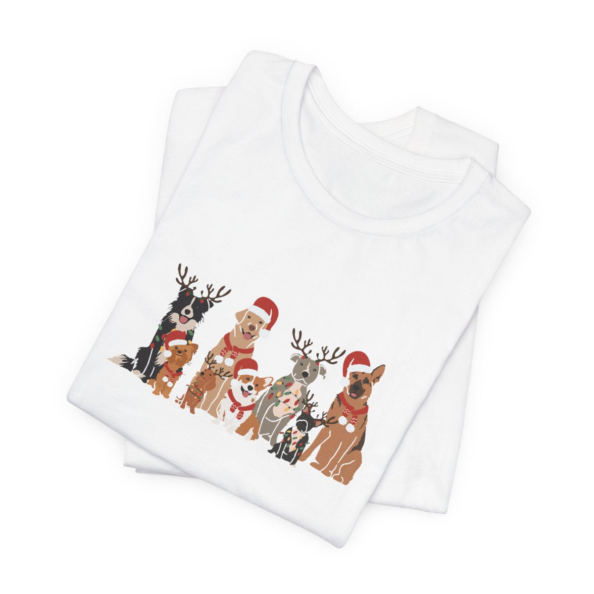 Christmas Dogs Short Sleeve Tee