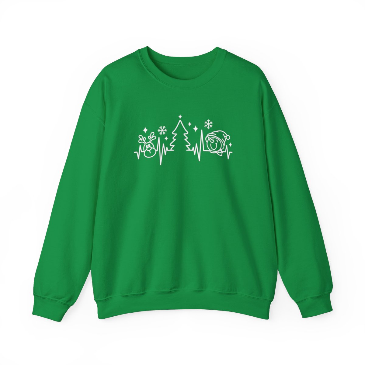 Christmas Heartbeat Long Sleeve Sweatshirt