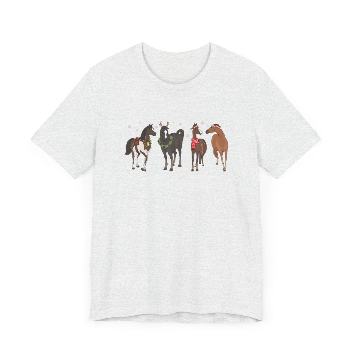 Christmas Horses Short Sleeve Tee