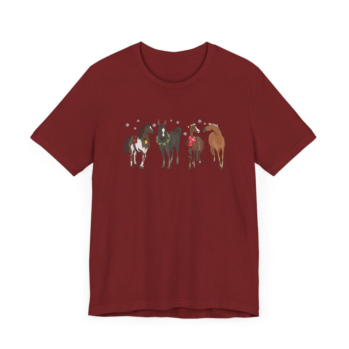 Christmas Horses Short Sleeve Tee