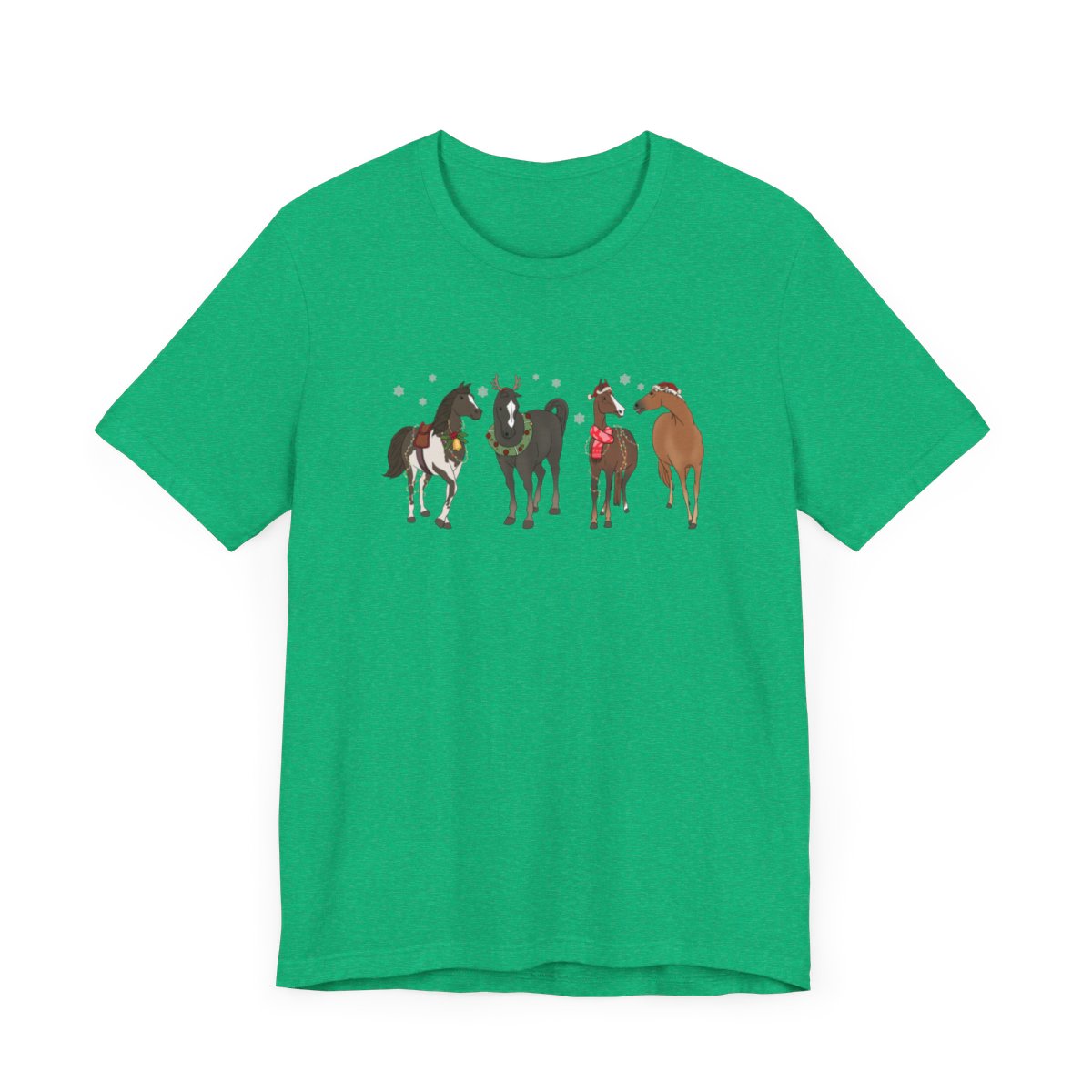 Christmas Horses Short Sleeve Tee
