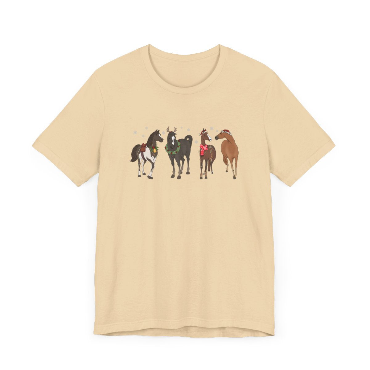 Christmas Horses Short Sleeve Tee